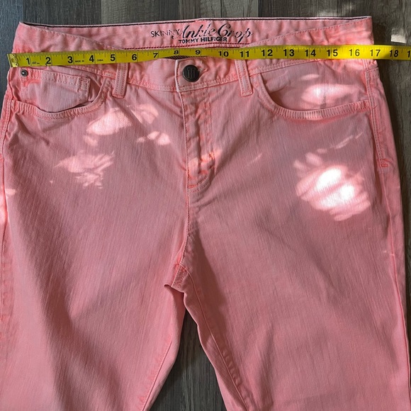 Tommy Hilfiger Jeans Womens Pink Zipper Ankle SZ 12 - Picture 8 of 12